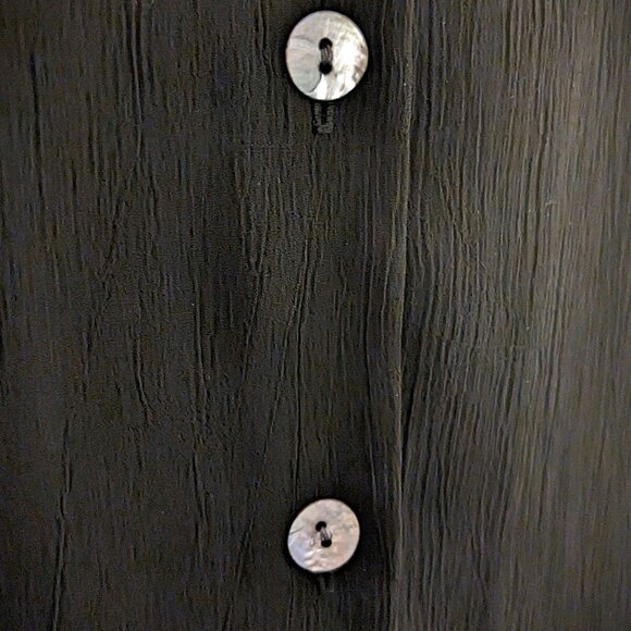 Semi Sheer Shirt-Tunic w/Abalone Buttons - Picture 2 of 5